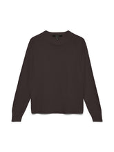 Maglia girocollo in tessuto marrone | Boscaini Scarpe