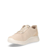 Sneaker in pelle ed ecopelle sabbia | Boscaini Scarpe