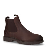 Charlie stivaletto in pelle e tessuto marrone scuro | Boscaini Scarpe
