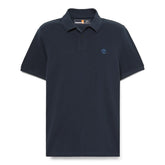OYSTER RIVER LOGO CHEST LOGO polo in cotone manica corta blu scuro | Boscaini Scarpe