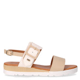 Sandalo in ecopelle beige bianco - VALLEVERDE | Boscaini Scarpe