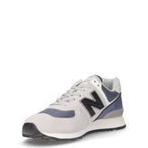 574 sneaker in pelle e tessuto grigio chiaro | Boscaini Scarpe