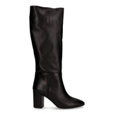 Stivale con tacco in pelle nero - Stivali Donna | Boscaini Scarpe