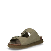 Vibe ciabatta in pelle kaki | Boscaini Scarpe