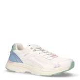 Curtis sneakers in ecopelle e tessuto bambina bianco azzurro | Boscaini Scarpe