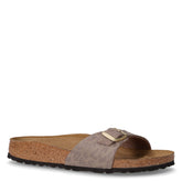 Madrid BS ciabatta in pelle leo grigio taupe | Boscaini Scarpe