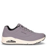 Uno Stand On Air sneaker in ecopelle grigio nero - SKECHERS | Boscaini Scarpe