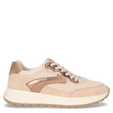 Sneaker in pelle e tessuto beige suede - TAMARIS | Boscaini Scarpe