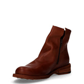 Stivaletto in pelle con zip tanno | Boscaini Scarpe