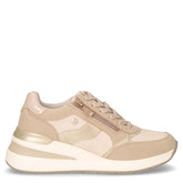 Sneaker in ecopelle con zeppa beige - Sneakers Donna | Boscaini Scarpe