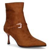 Tronchetto a punta in tessuto cognac - LAURA BIAGIOTTI | Boscaini Scarpe