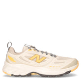 410 scarpa da trail running in ecopelle e tessuto beige - Scarpe Trail Running Donna | Boscaini Scarpe