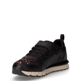 Fastics girl sneaker in ecopelle bambina nero e viola | Boscaini Scarpe