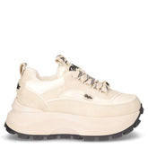 Manhatten sneaker con platform in tessuto crema - Sneakers Donna | Boscaini Scarpe