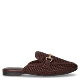 Sabot in ecopelle con staffa cioccolato | Boscaini Scarpe
