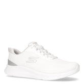 Skech Lite Pro 2.0 Brilliant Shimmer sneaker in tessuto bianco argento | Boscaini Scarpe