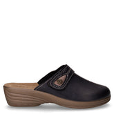 Ciabatta in ecopelle con zeppa blu | Boscaini Scarpe