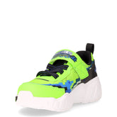 Mega Scene sneaker in tessuto ed ecopelle bambino lime nero | Boscaini Scarpe