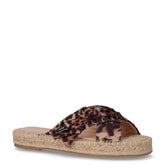 Paros 03 ciabatta in tessuto leopardato | Boscaini Scarpe