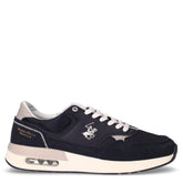 Team Mix sneaker in tessuto ed ecopelle blu | Boscaini Scarpe