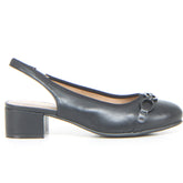 Décolleté slingback nero beige - SALDI Decollete Donna | Boscaini Scarpe