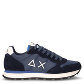 Tom Solid sneaker in tessuto e pelle navy blu - SUN68 | Boscaini Scarpe