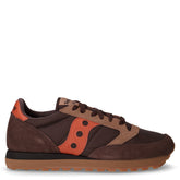 Jazz Original sneaker in pelle e tessuto marrone arancio | Boscaini Scarpe