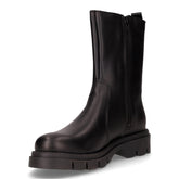 Stivaletto in pelle con zip nero | Boscaini Scarpe