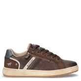 Sneaker in ecopelle mokka - Sneakers Uomo | Boscaini Scarpe