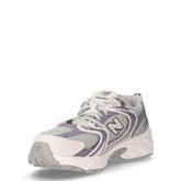 530 sneaker ragazza in ecopelle e tessuto grigio verde | Boscaini Scarpe