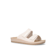 Ciabatta con strappi in tessuto ghiaccio | Boscaini Scarpe