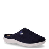 Ciabatta in tessuto blu | Boscaini Scarpe