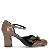 Sandalo con tacco in ecopelle nero - Sandali Donna | Boscaini Scarpe