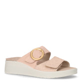 Dida ciabatta in pelle con zeppa cipria - Comfort Donna | Boscaini Scarpe