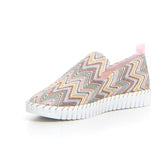 Sneaker slip on rosa giallo | Boscaini Scarpe