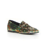 Mocassino damascato verde lisandra - Mid Season Sale Donna | Boscaini Scarpe