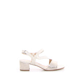 Sandalo con tacco burro platino - Sandali Con Tacco Donna | Boscaini Scarpe