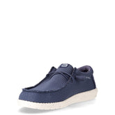 Wally stringata casual in tessuto navy | Boscaini Scarpe