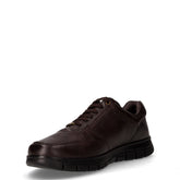 Scarpa sportiva in pelle con zip marrone | Boscaini Scarpe