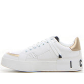 Sneaker bianco gold - Sneakers Donna | Boscaini Scarpe