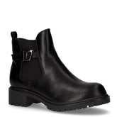 Stivaletto in ecopelle e tessuto con zip nero - Stivaletti Donna | Boscaini Scarpe