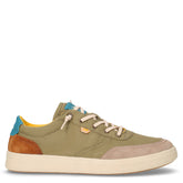 Groove sneaker in tessuto verde mandorla | Boscaini Scarpe