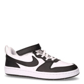 Court Borough sneaker in ecopelle bambino bianco nero - BENVENUTO10 | Boscaini Scarpe