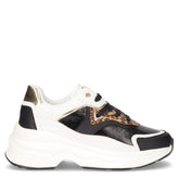 Sneaker in ecopelle nero bianco - Sneakers Donna | Boscaini Scarpe