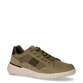 Lee sneaker in pelle e tessuto oliva | Boscaini Scarpe