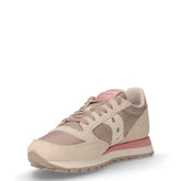 Jazz Original sneaker in tessuto e pelle beige tofu rosa | Boscaini Scarpe