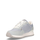Sneaker in tessuto ed ecopelle turchese | Boscaini Scarpe