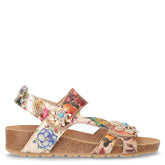 Sandalo in ecopelle beige | Boscaini Scarpe