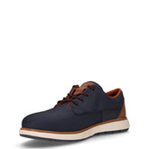 Stringata sportiva in tessuto ed ecopelle blu marrone | Boscaini Scarpe