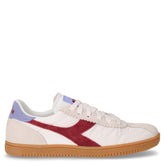 Tokyo Hit sneaker in pelle e tessuto bianco merlot | Boscaini Scarpe